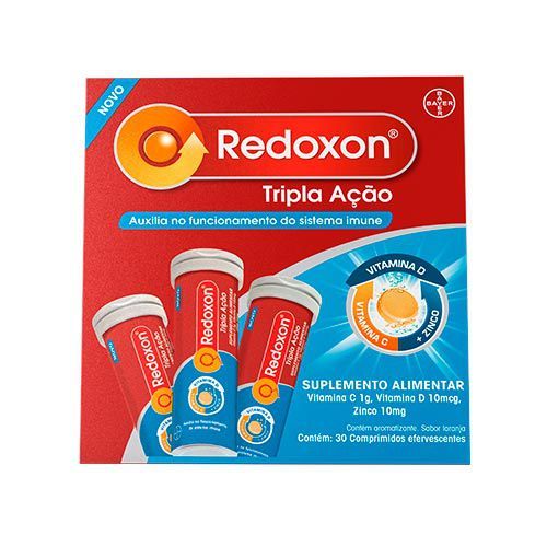 Redoxon Tripla Ação com 30 Comprimidos Efervecentes