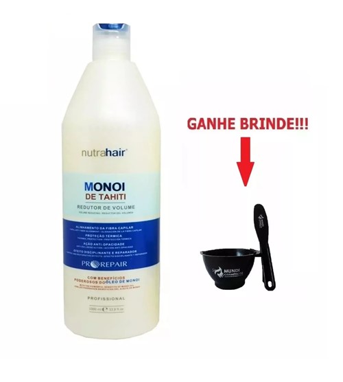Redutor Monoi de Tahiti 1l Sem Formol Original Nutra Hair