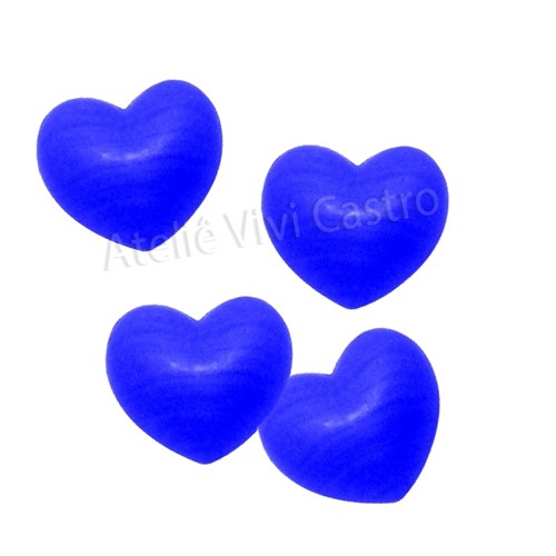 Ref.039 - Mini Sabonete Coração Azul