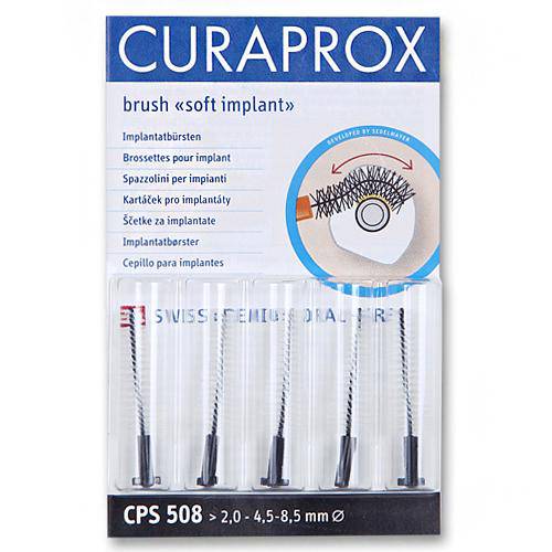 Refil Escova Interdental Brushes Soft Implant Curaprox Curaden C/ 5 Refis Cps 508