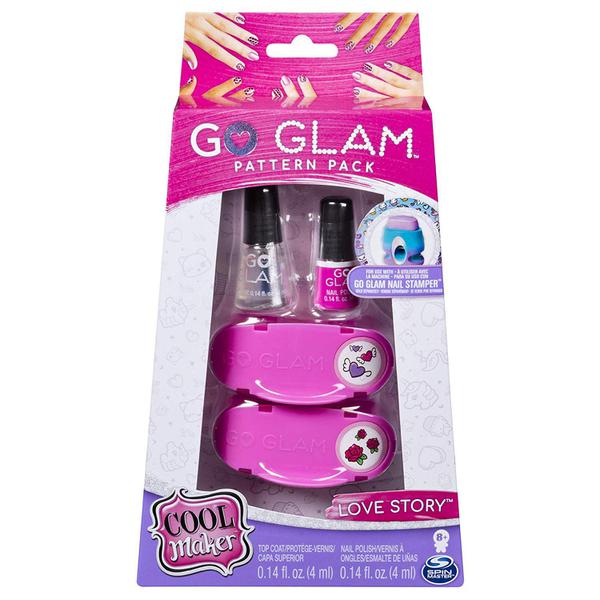 Refil Fashion de Pintar as Unhas Love Story GO GLAM Pattern Pack Cool Maker Spin Master SUNNY 2132