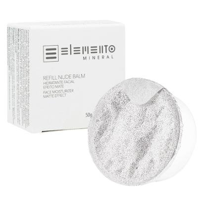 Refil Hidratante Facial Efeito Mate Elemento Mineral Nude Balm 50g