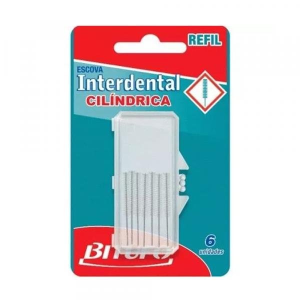 Refil Interdental Bitufo Cilíndrico - 6 Unidades