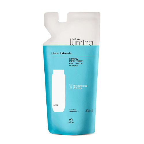 Refil - Lumina Shampoo Purificante Cabelos Lisos - 300Ml Natura