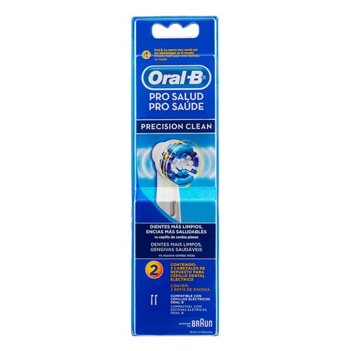 Refil para Escova Dental Elétrica Oral B Pro Saúde Precision Clean com 2 Unidades