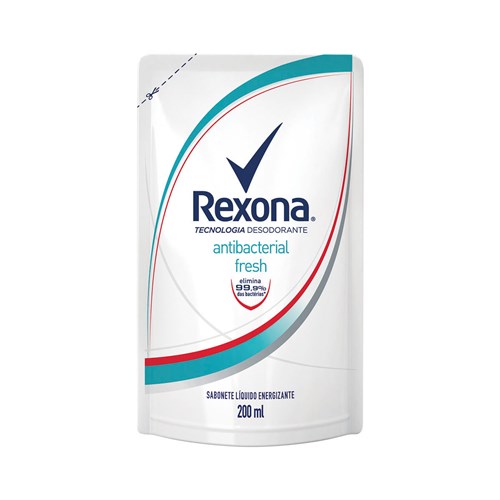 Refil para Sabonete Corporal Rexona Antibacterial Fresh 200Ml