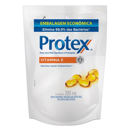 Refil para Sabonete Líquido Corporal Protex Vitamina e 200Ml