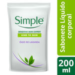 Refil Sabonete Liquido Corporal Simple Creme Nourishing 200ml