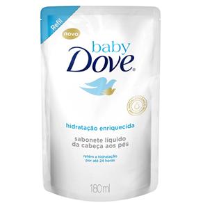 Refil Sabonete Líquido da Cabeça Aos Pés Baby Dove Hidratação Enriquecida - 180ML