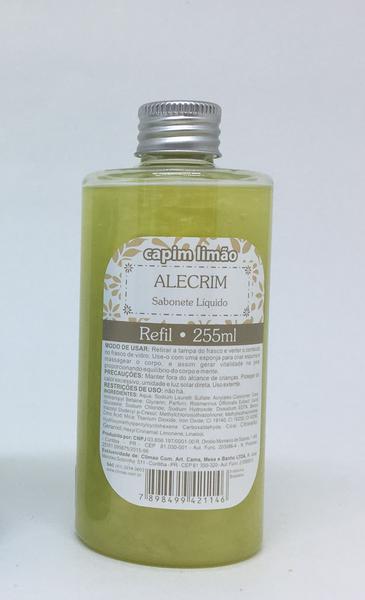 Refil Sabonete Liquido de Alecrim 255ml - Capim Limão