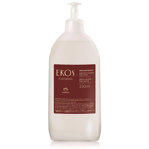 Refil - Sabonete Liquido para Mãos Castanha Natura Ekos - 250 Ml