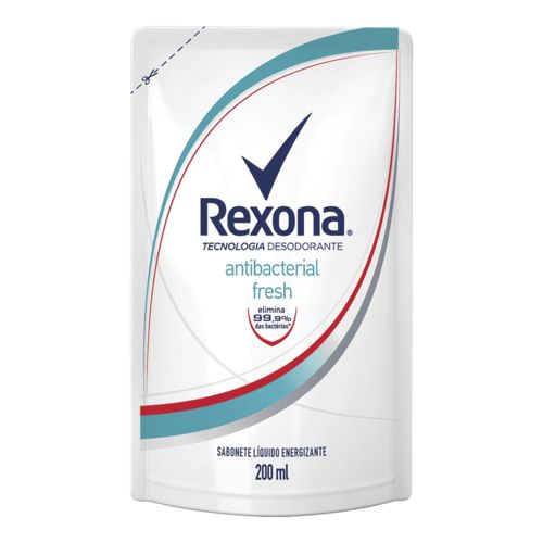 Refil Sabonete Líquido Rexona Antibacterial Fresh 200 Ml