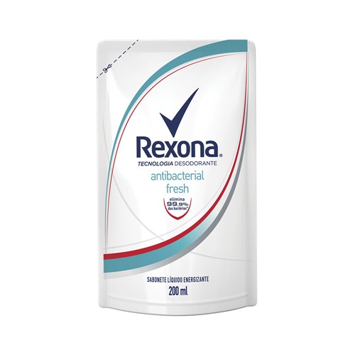 Refil Sabonete Líquido Rexona Antibacterial Fresh 200ml