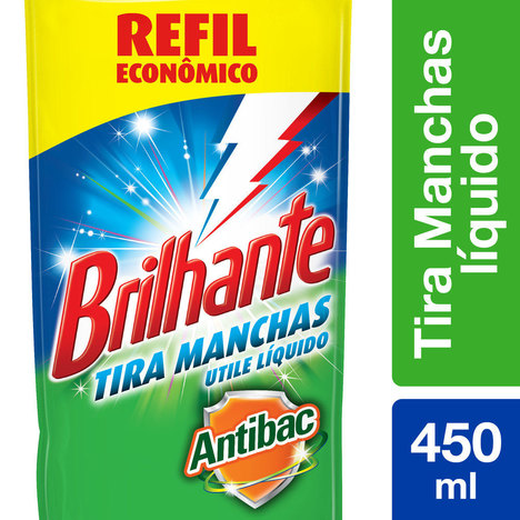 Refil Tira Manchas Brilhante Utile Antibacteriano 450Ml