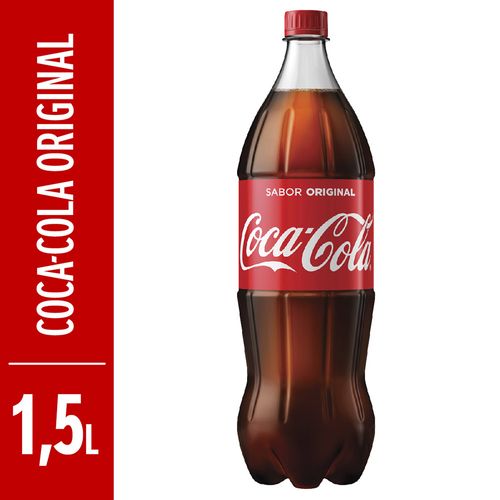 Refrigerante Coca-Cola Sabor Original 1,5 L REFRIG COCA 1,5L- PET COLA
