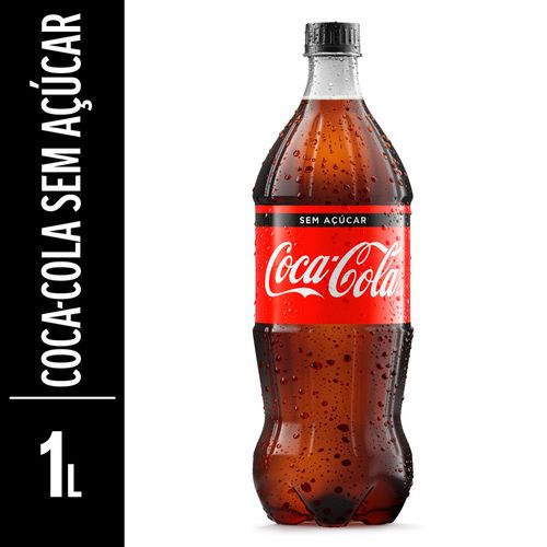 Refrigerante Coca-Cola Sem Açúcar 1L REFRIG COCA S/ ACUC 1L-PET COLA