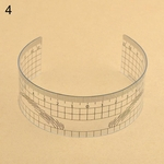 Régua semi permanente do guia da tatuagem da sobrancelha da composição do estêncil da medida de Microblading