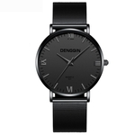 Fashion Quartz Date Watches Luxury Brand Stainless Steel Strap Men's Wrist Watch