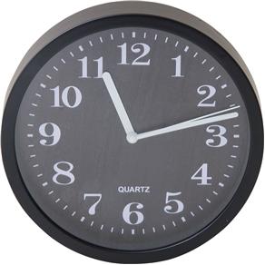 Relógio 20cm Redondo Cazza Preto