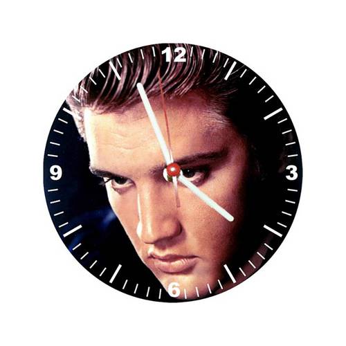 Relógio Decorativo Elvis Rosto Colorido