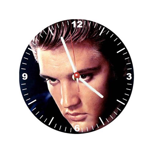 Relógio Decorativo Elvis Rosto Colorido