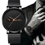 Relógio Masculino Total Black Malha de Aço