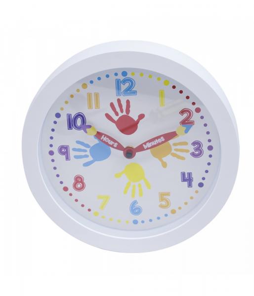 Relógio Parede Branco Mãos 25x25cm - Minas Presentes