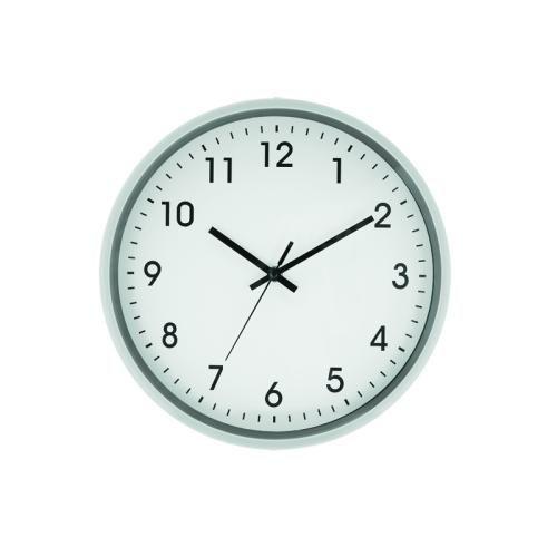 Relógio Parede Redondo 30cm Prata Yangzi