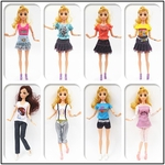 10pcs Vestuário Moda Suit Toy Matching Dress for 11 Inch Doll Girl presente perfeito