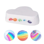 Amyove Lovely gift 1PC Rainbow Clouds Cor Forma Bath bomba Sal Bola com caixa de cor