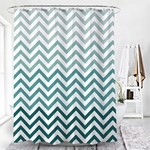 LAR Shower Curtain, Engrossar Cortina de poliéster impermeável para casa de banho, Gradiente geométrica impressão cortina de chuveiro