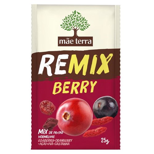 Remix Frutas Mae Terra 25g Frutas Vermelhas Berry