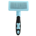 Remoção Pet Massagem Combs Grooming queda de cabelos escova de limpeza para Cat Médio Cão Grande (azul)