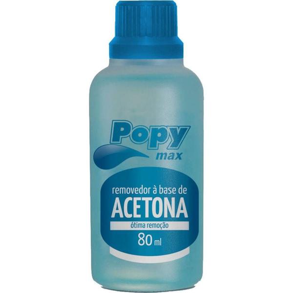 Removedor à Base de Acetona Popy Max - 80ml - Farmax