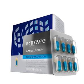 Rennovee Acnecutan Antiacne Solution Nutrilatina - Tratamento Antiacne - 32 Cápsulas