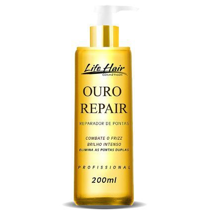 Reparador De Ponta Life Hair Ouro Repair Profissional 200ml