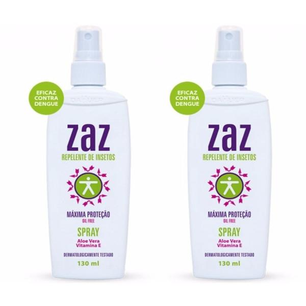 Repelente de Insetos Zaz Spray 130ml - Kit com 2 Unidades - Zaz Repelente de Insetos
