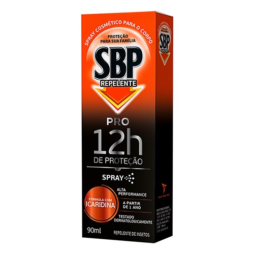Repelente Sbp Pro Icaridina Spray 90Ml 12 Horas de Proteção