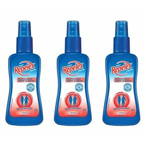 Repelex Active Repelente Spray 100ml - Kit com 03