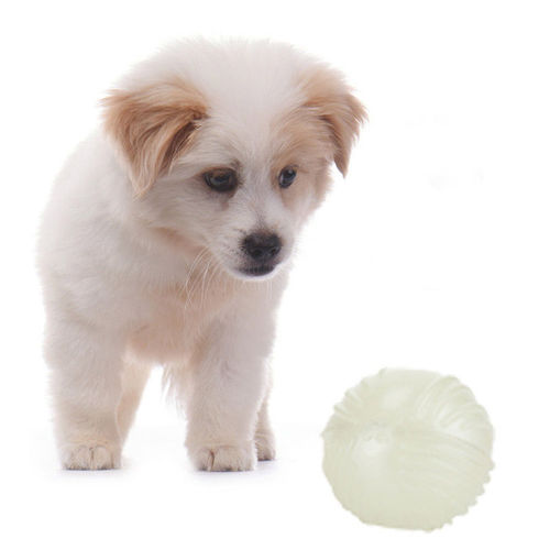 Resistente Morda-pet Dog Super Bola Luminosa Chew Toy Grinding Tooth Bola Engraçado