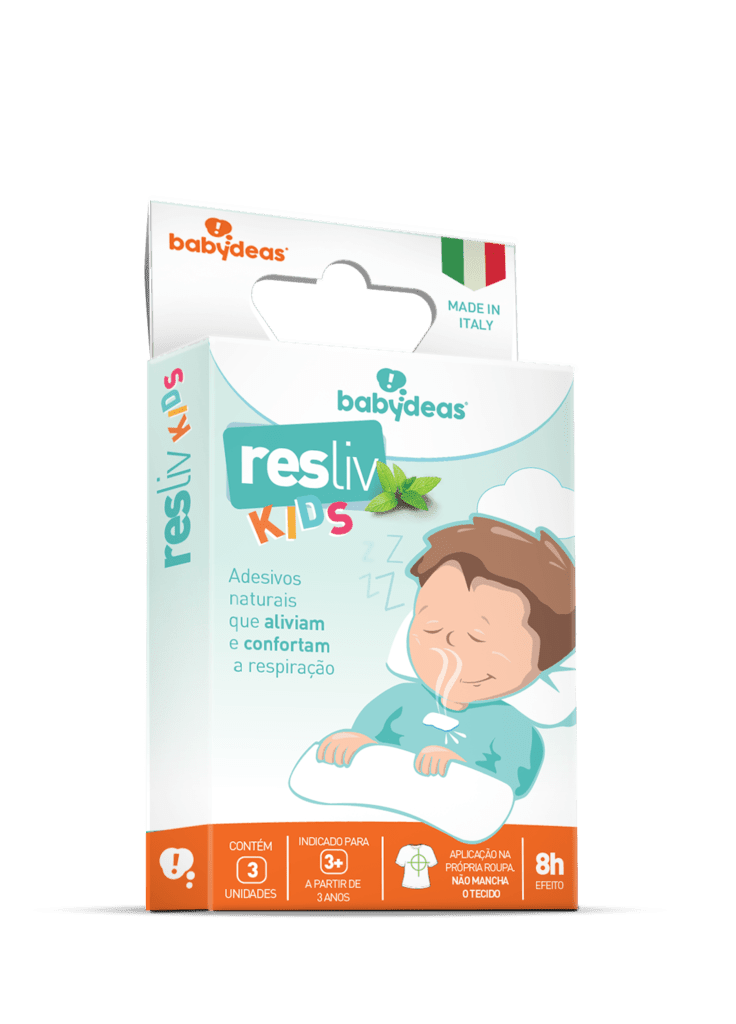 Resliv Kids Adesivo Natural para Alívio e Conforto Nasal (3 Adesivos)