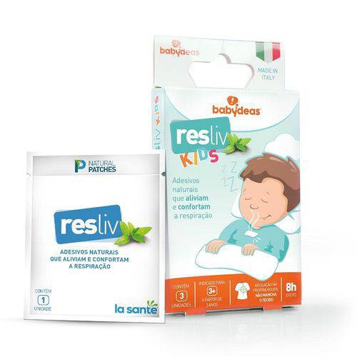 Resliv Kids - Adesivo para Alívio Conforto Nasal - Babydeas