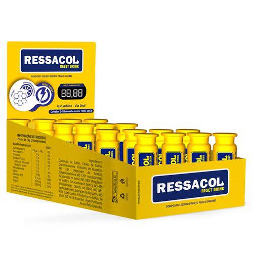 Ressacol Reset Drink Caixa C/ 24 Flaconetes de 10mL Cada