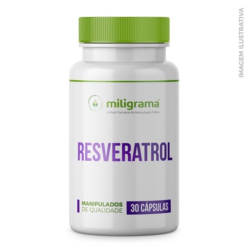 Resveratrol 20Mg Elixir da Longevidade 30 Cápsulas