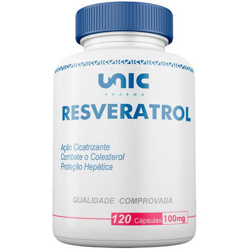 Resveratrol 100mg 120 Cáps Unicpharma