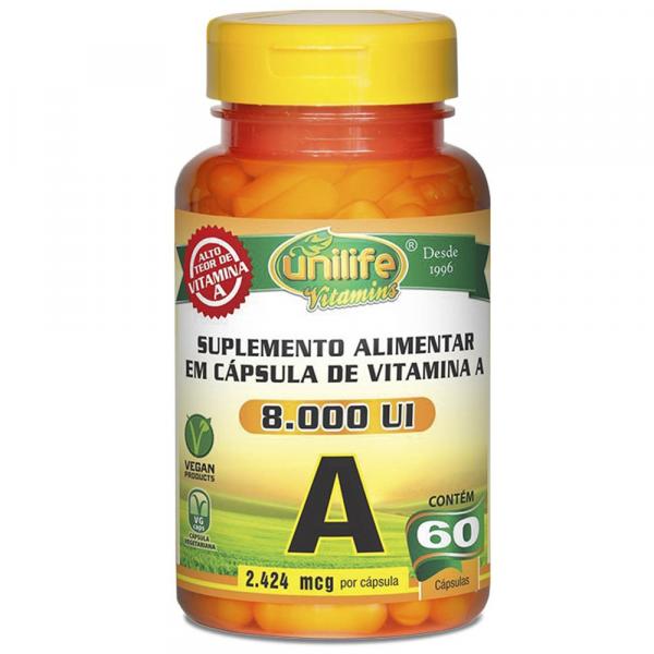Retinol Vitamina a 60 Cápsulas Unilife