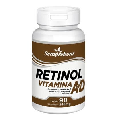 Retinol Vitamina a + D Semprebom 90 Cap. de 240 Mg.
