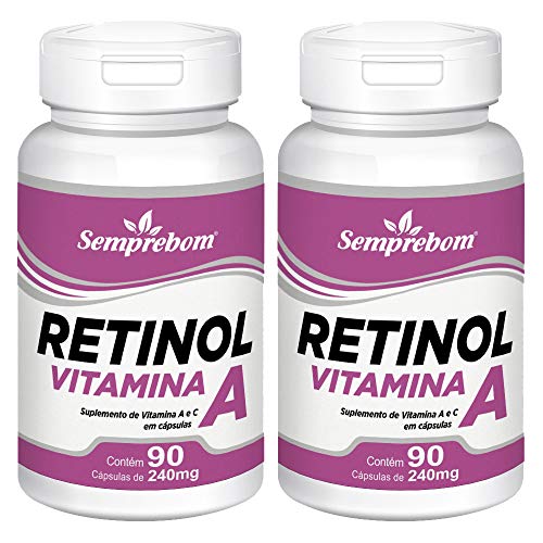 Retinol Vitamina a - Semprebom - 180 Cap. de 240 Mg.