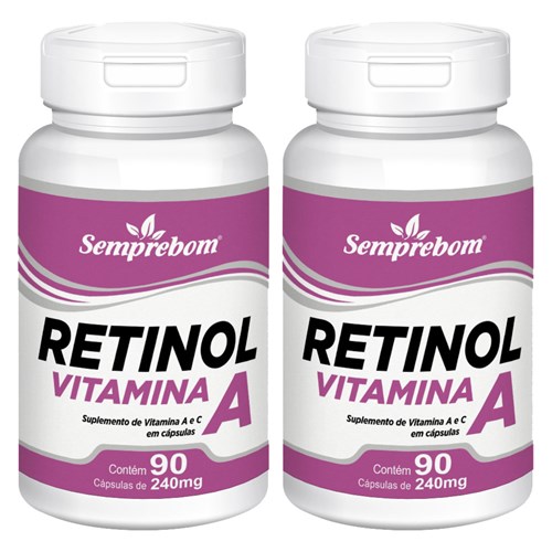 Retinol Vitamina a – Semprebom - 180 Cap. de 240 Mg.