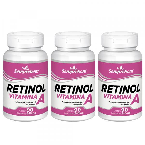 Retinol Vitamina a Semprebom - 270 Cap. de 240 Mg.